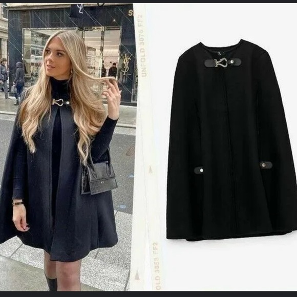 Jackets & Blazers - Zara wool cape